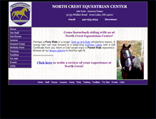 Tablet Screenshot of northcrestequestrian.com